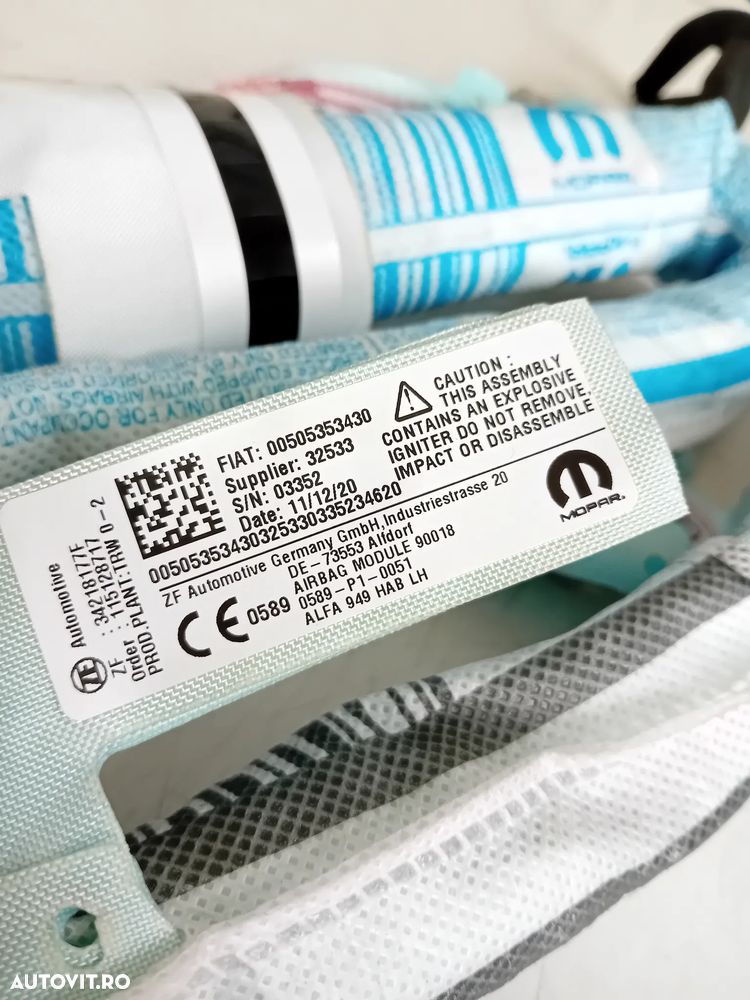 Cortine Airbag Cortina Stanga Dreapta Alfa Romeo Stelvio Q4 2015-2022 - 7