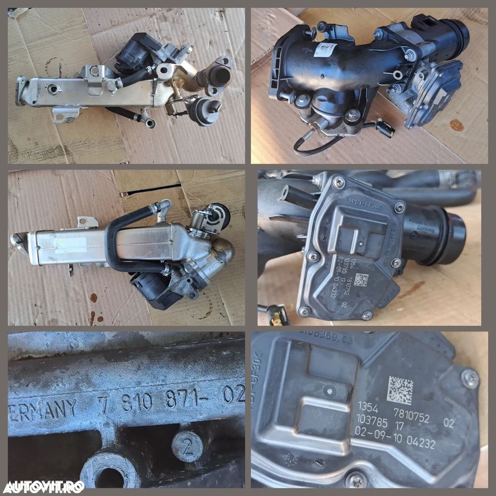 Anexe motor Bmw 520d F10 2010 184cp rampa injectoare pompa inalta presiune alternator EGR galerie admisie instalatie electrica motor - 6