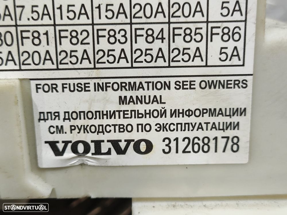 Caixa Fusíveis Volvo S40 MK2 Original - 7