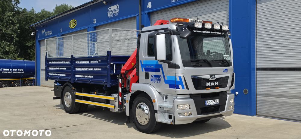 MAN TGM 18.320 WYWROTKA+HDS PALFINGER PK 12.501 SLD sterowanie radiowe 1t/10m - 1