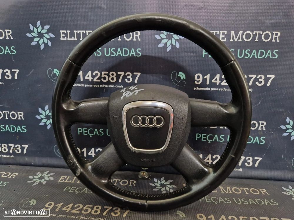 Volante usado pele AUDI A4 B7 4 BRAÇOS AIRBAG - 3