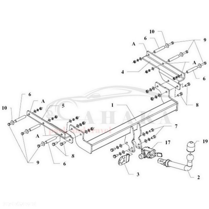 Hak Holowniczy Automat Do Ford Mondeo Turnier Kombi 1996-2000 - 3
