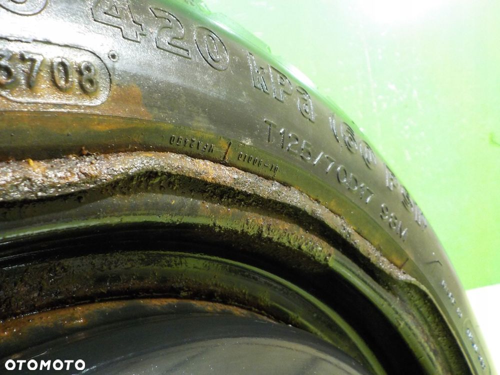 TOYOTA AVENSIS T27 kolo dojazdowe 125/70/17 5X114,3 - 6