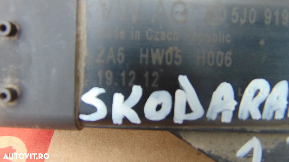 Releu electroventilator Skoda Rapid 1.2 benzina an 2012-2017 cod 5J0919506 - 3