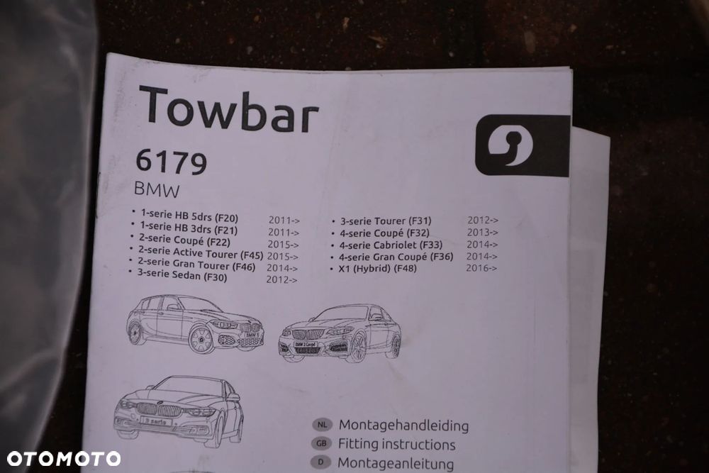 BMW  1/2/3/4 X1   -  hak Brink wypinany na klucz - 6