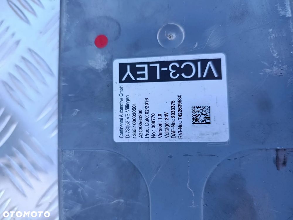 STEROWNIK ECU MODUŁ SILNIKA VIC3-LEY DAF LF EURO 6 2033375 A2C98564200 - 2