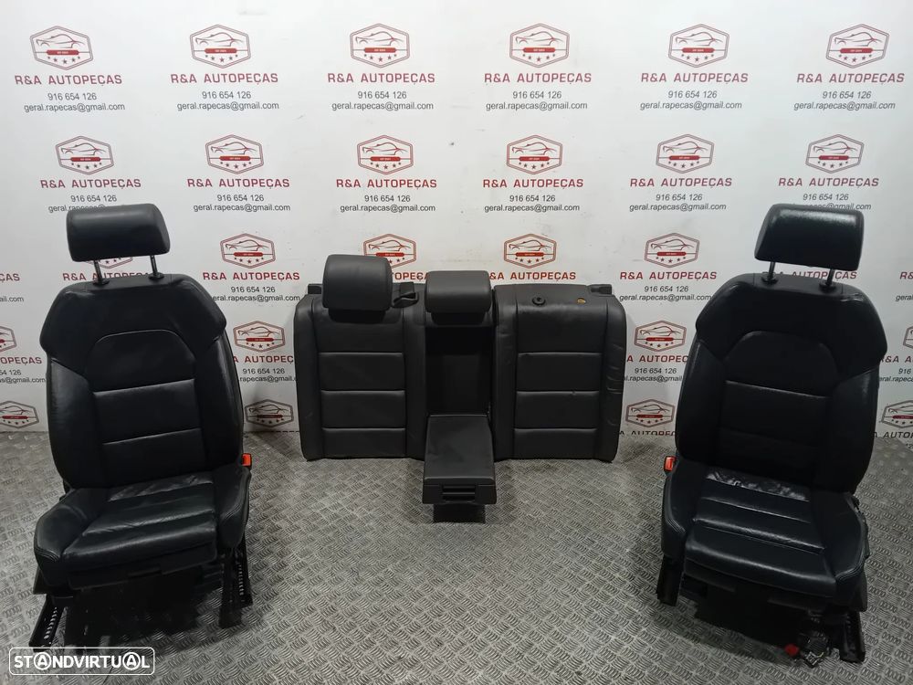 Conjunto de Bancos Audi A3 Sportback 8P Pele Original - 1