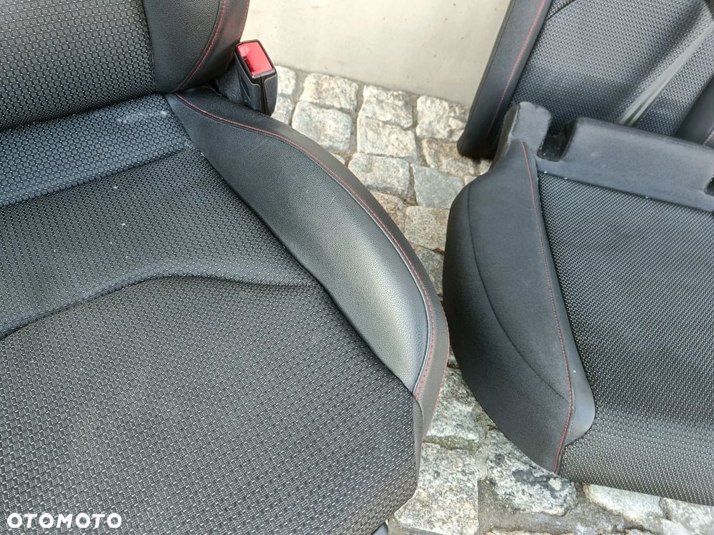 Fotele Seat Leon 3 III FR Skóra Kanapa Przekładka Siedzenia - 12