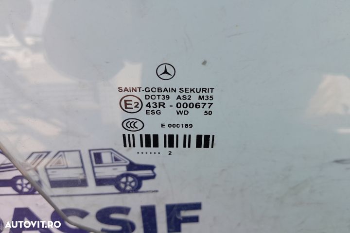 Geam usa fata dreapta 43R-000677 43R-000677 Mercedes-Benz E-Class W21 - 3