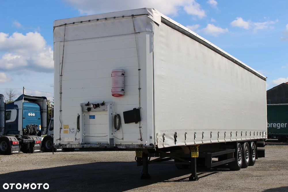 Schmitz Cargobull FIRANKA /2 OSIE PODNOSZONE/ CODE XL /OSIE SCHMITZ / STANDARD /SERWIS FR / IDEALNY STAN / - 1