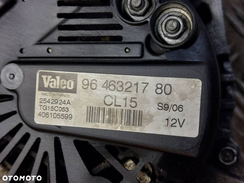 ALTERNATOR PEUGEOT PARTNER I LIFT BERLINGO I LIFT 1.6 HDI 9646321780 - 5