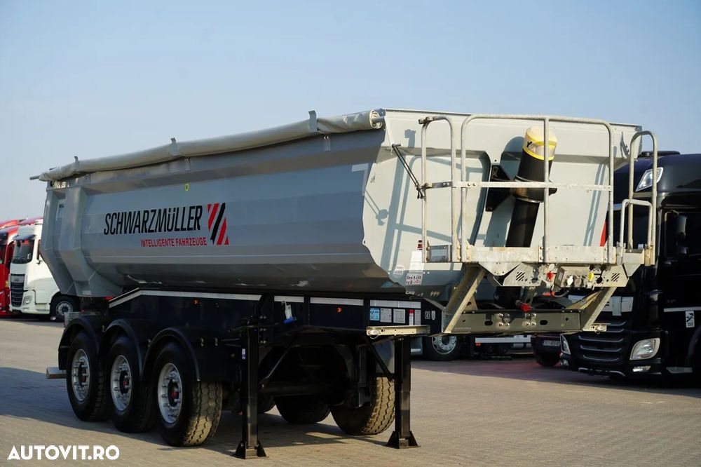 Schwarzmuller BASCĂ SCHWARZMULLER / 25 m³ / REMORCĂ DIN OȚEL / STANDARD / AXĂ RIDICATĂ / SAF - 1