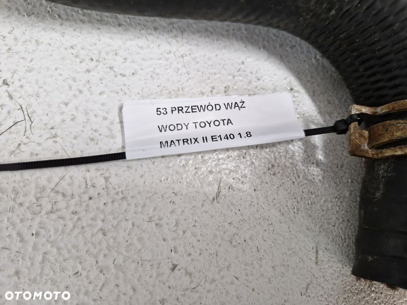toyota matrix 2 ii e140 corolla e15 1.8 b przewód rurka wąż wody - 3