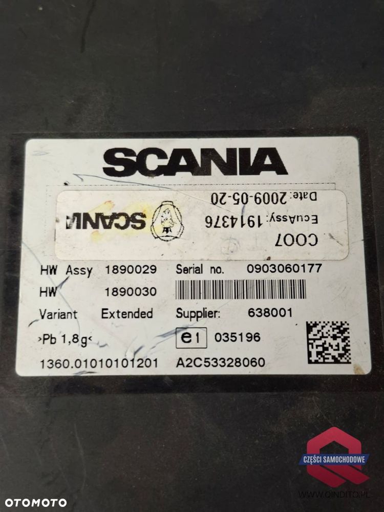STEROWNIK KOORDYNATOR ECU COO7 SCANIA R - 3