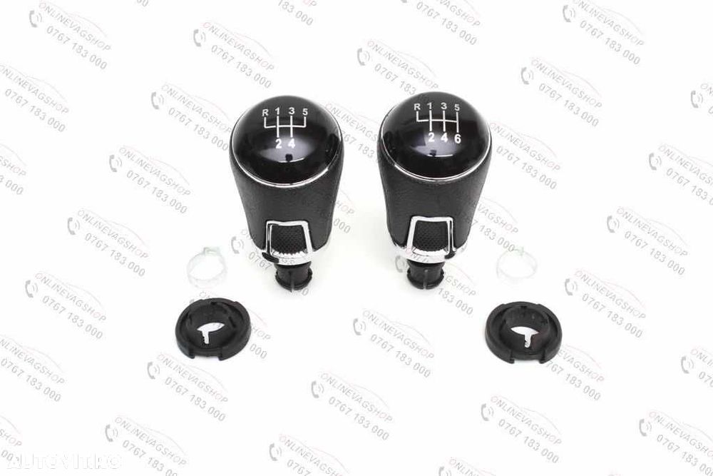 Nuca schimbator piele sau plastic  VW Passat B6,CC,3C,B7 5 sau 6 viteze - 8