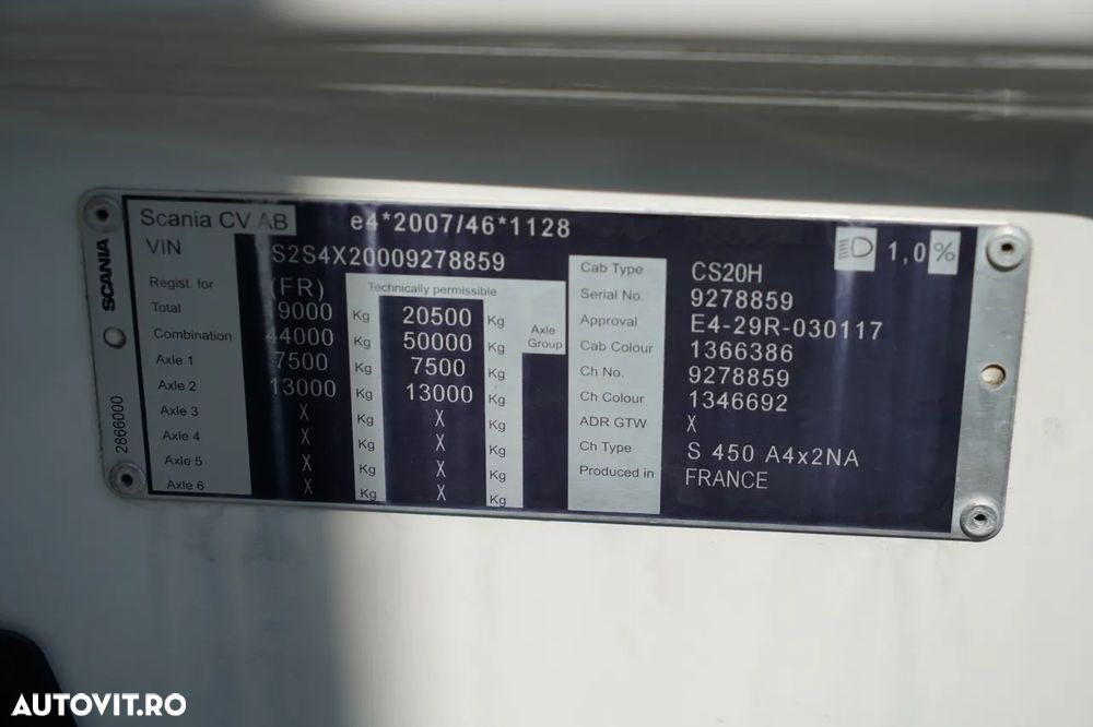 Scania S 450 / RETARDER / I-PARK COOL / JANTE DIN ALIAJ / - 38