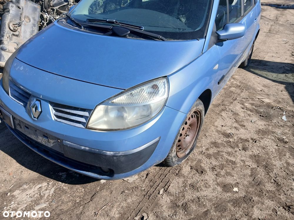 renault scenic II TED47 maska pokrywa silnika klapa bagażnika zderzak lampa reflektor pas przedni stop - 1