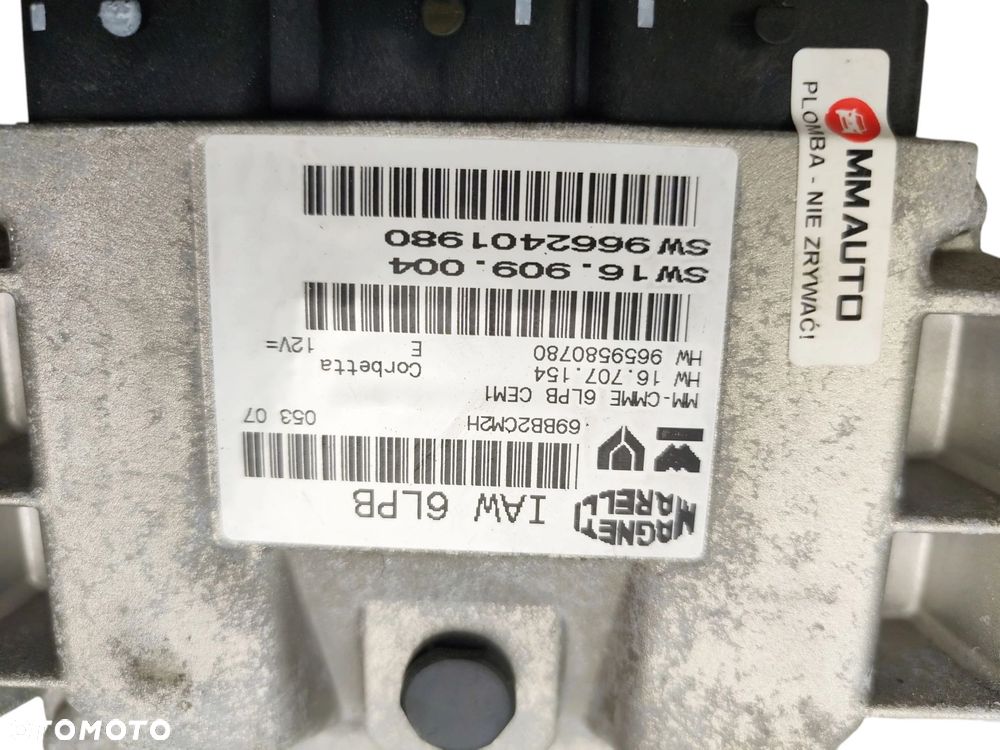 KOMPUTER STEROWNIK SILNIKA CITROEN C4 PICASSO I (2006-2010) 2.0 16V 140KM 9662401980 - 2