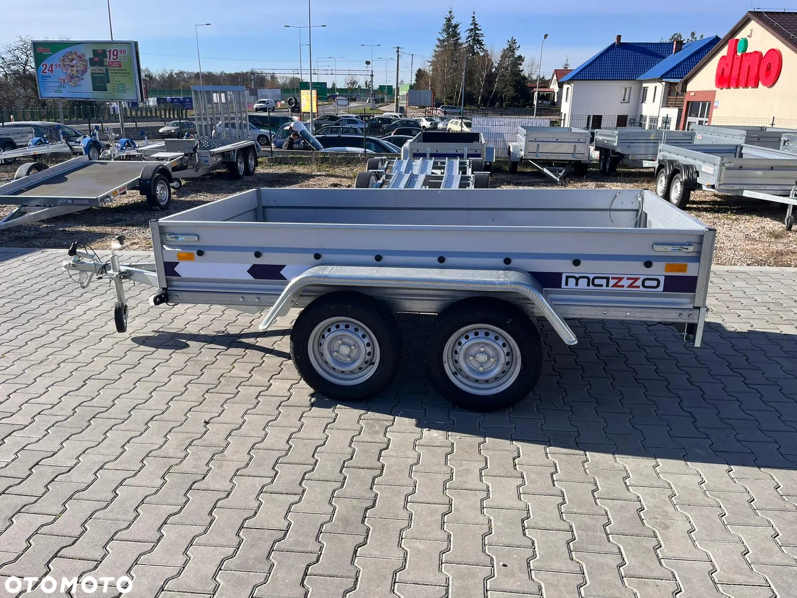 Niewiadów DOSTAWA! Przyczepka BEG7527T wym. 263x132x35 Lekka przyczepa dwuosiowa! Przednia i tylna burta otwierana i demontowalna! HIT cenowy! - 2