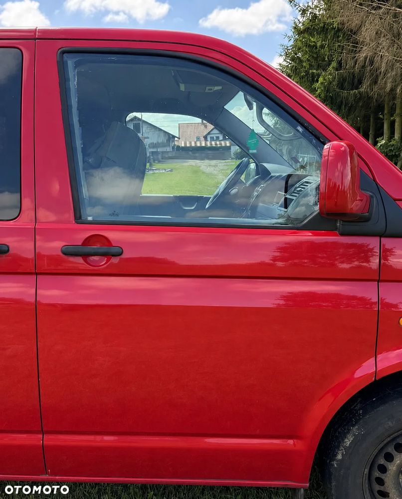 CZĘŚCI DRZWI PRAWE PRZEDNIE PRZÓD LY3D CZERWONE VW T5 LIFT T6 CARAVELLE DOKA MULTIVAN TRANSPORTER - 1