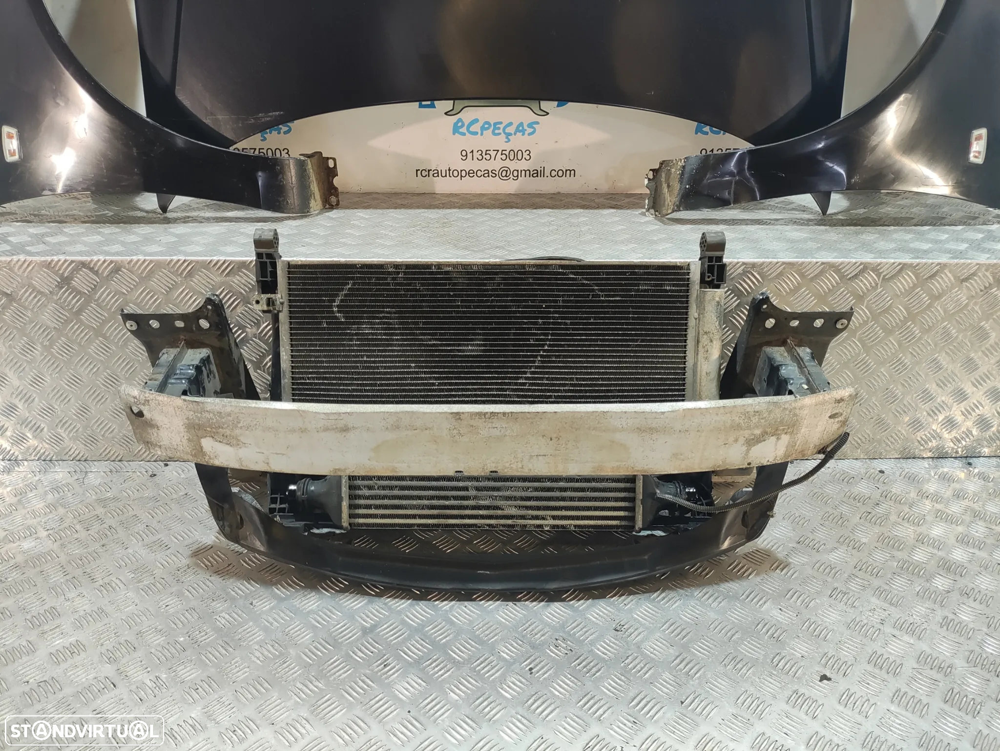 FRENTE COMPLETA OPEL CORSA D S07 CAPOT PARACHOQUES GUARDA-LAMAS OTICAS RADIADOR VENTILADOR FRENTE FIBRA REFORÇO - 8