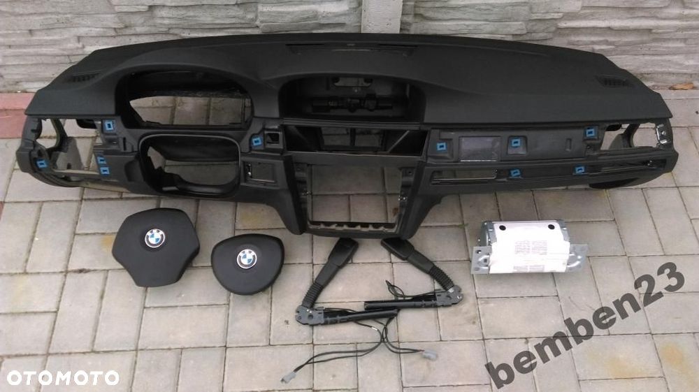 BMW E90 E91 NAVI deska konsola poduszki airbag pas