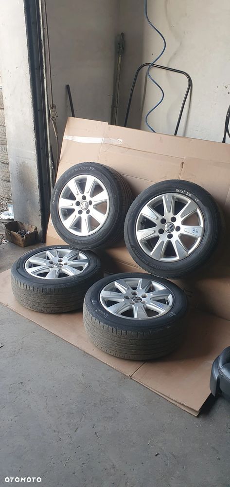 Alufelgi z oponami alusy felgi aluminiowe 5x112 7J ET45 215/55 R16 VW Passat B6 3C0601025AE - 9