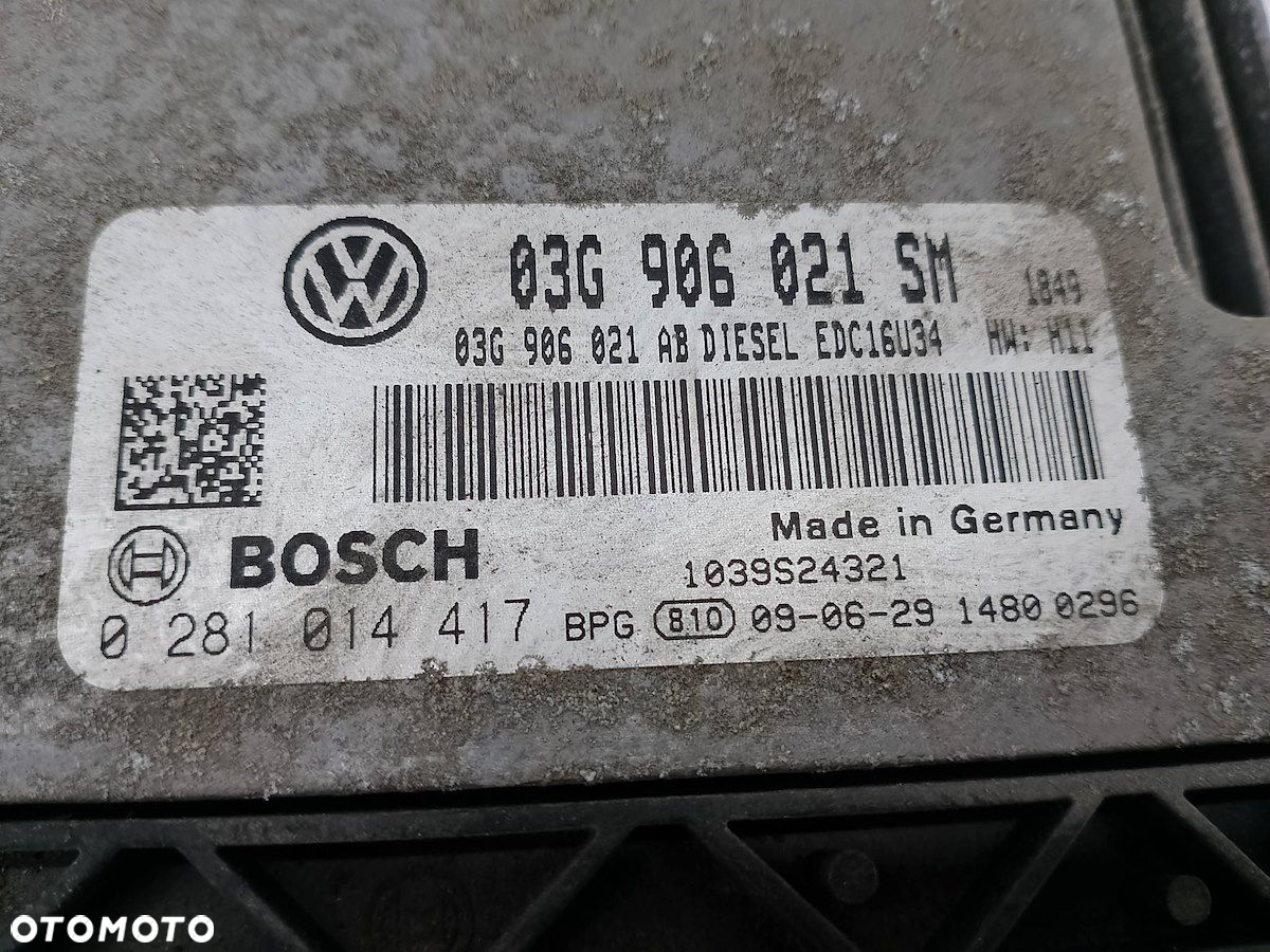 KOMPUTER, STEROWNIK SEAT ALTEA XL 03G906021SM  0281014417 1.9 TDI - 2