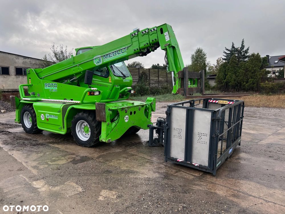 Merlo ROTO 40.18S 3500MTH CERTYFIKAT CE ZESTAW KOSZ WIDŁY PILOT DŹWIG - 30