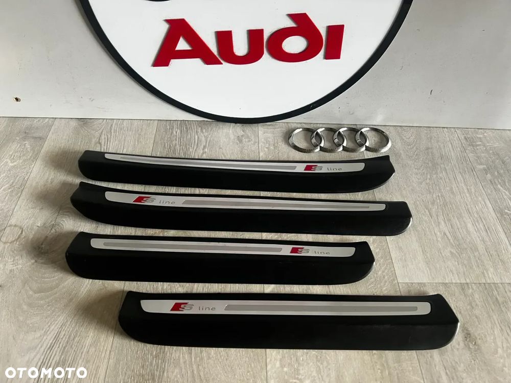 AUDI Q7 4L0853373L 4L0853374L 4L0853376C 4L0853375F LISTWY PROGOWE NAKŁADKI KOMPLET S-LINE