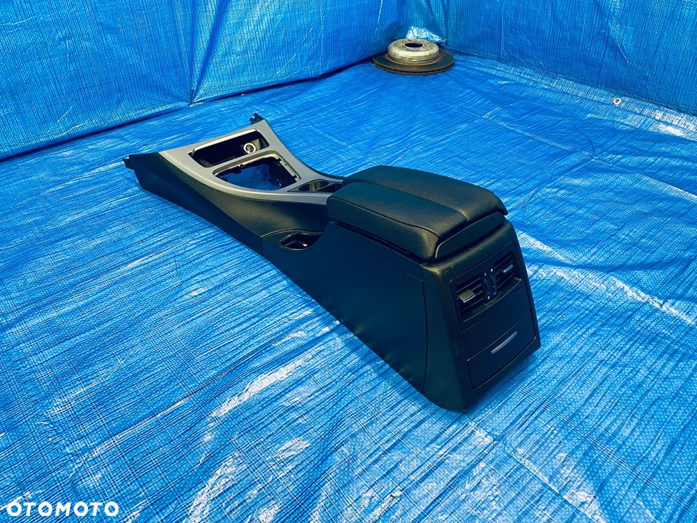 TUNEL ŚRODKOWY PODŁOKIETNIK SKÓRA KOMPLET BMW E90 E91 LIFT EUROPA ORYGINAŁ - 4