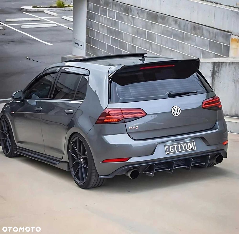 GOLF 7-7,5 STANDARD 2012-2020 Lotka Spoiler Dokładka TYLNA CZARNY POŁYSK - 2