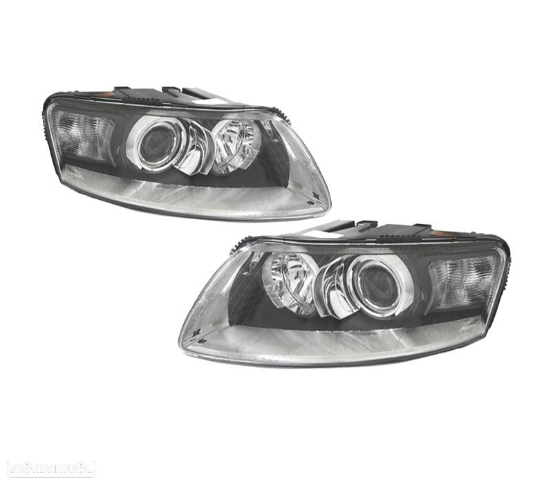 FAROIS XENON AUDI A6 C6 04-08 CROMO - 1