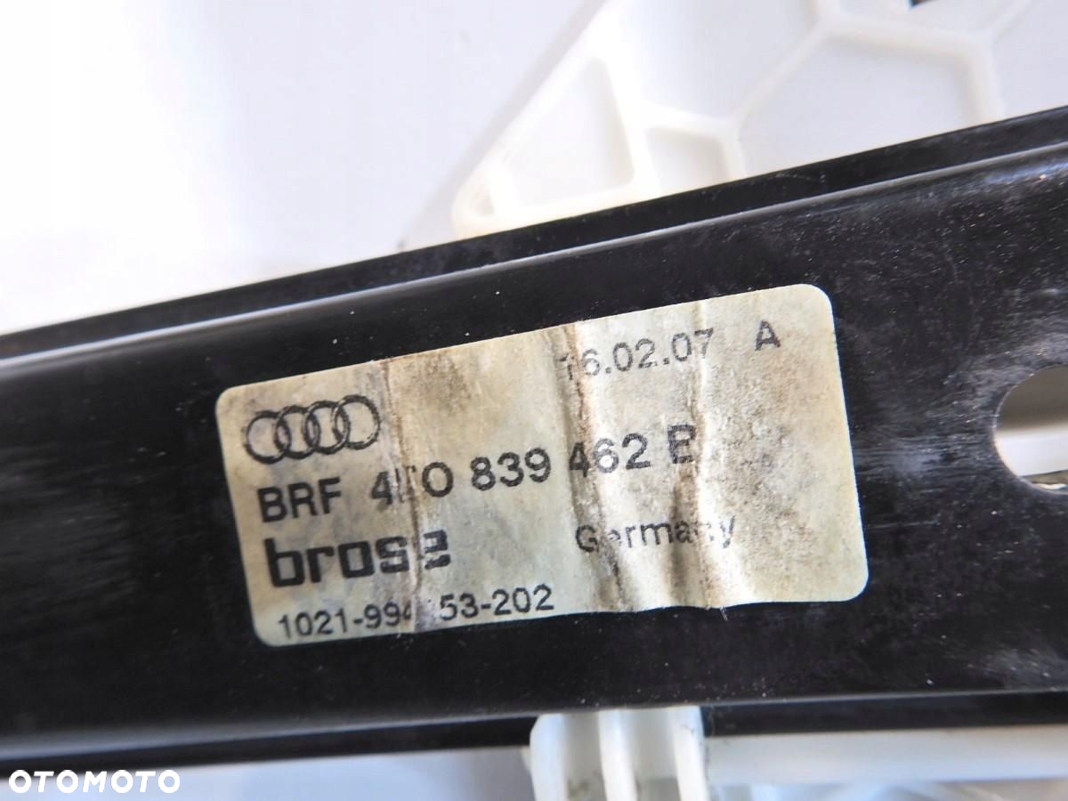 RAMKA DRZWI MECHANIZM SZYBY PRAWY TYŁ AUDI A6 C6 AVANT 4F0839462B - 6