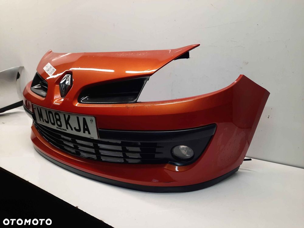 ^ ZDERZAK PRZÓD PRZEDNI RENAULT CLIO 3 III TEB76 BORDO BORDOWY HALOGENY - 3