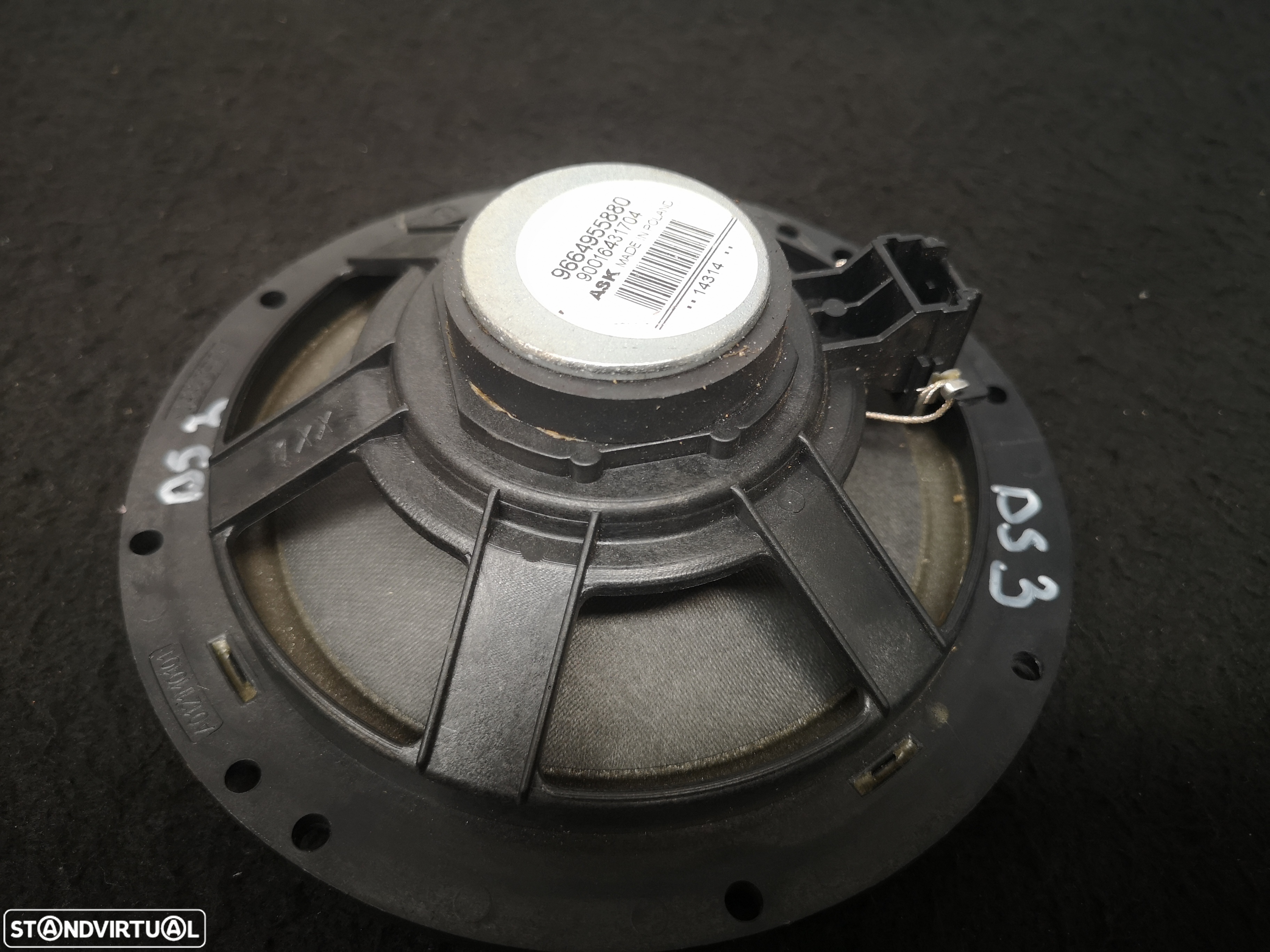Coluna de som da porta  originais citroen ds3 2012-2017 - 3