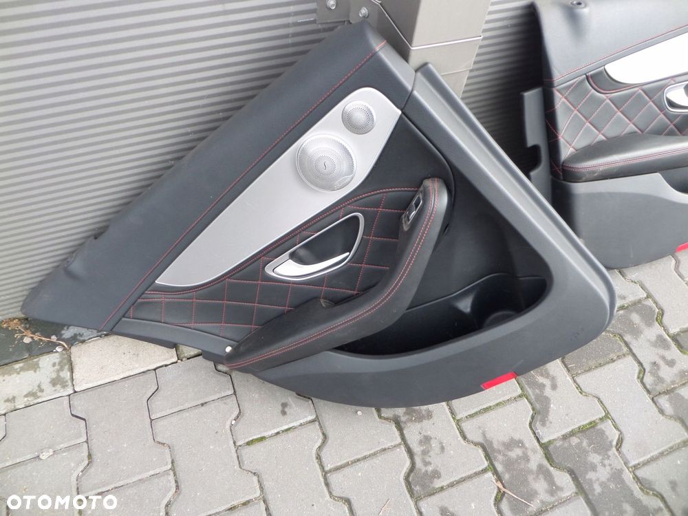 tapicerka boczki drzwi mercedes w205 c63s amg sedan - 6
