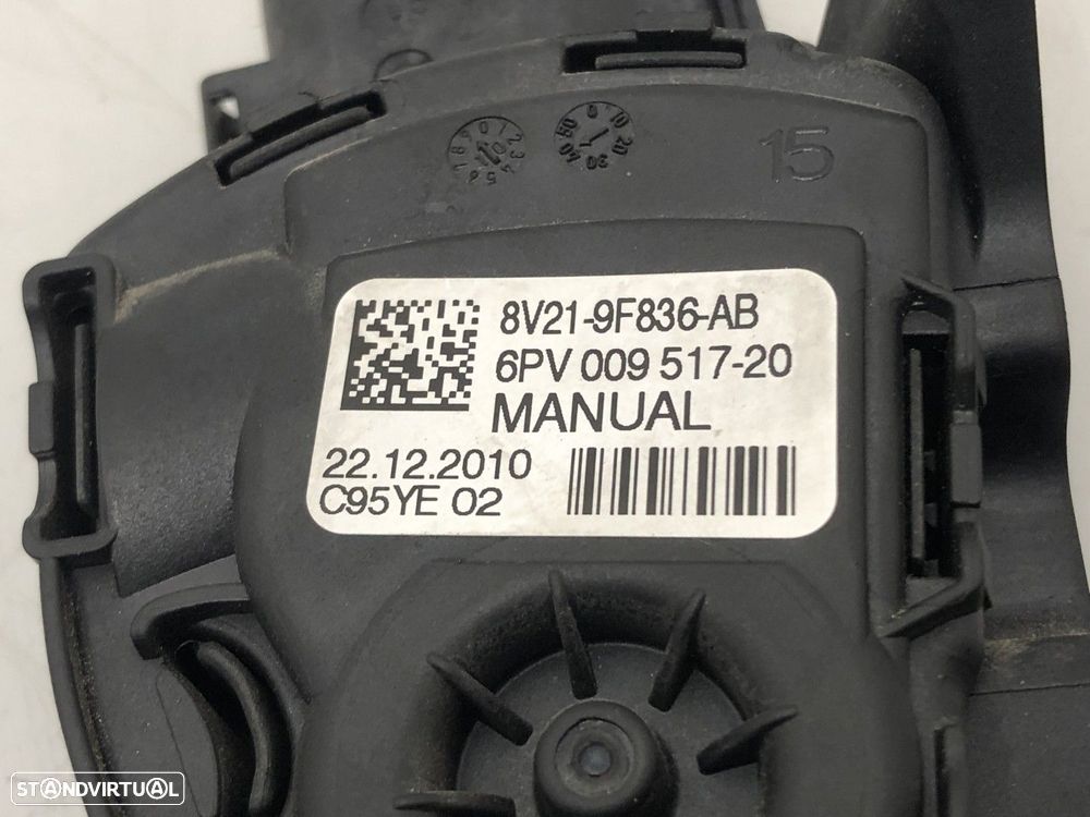 Pedal acelerador elétrico Usado FORD FIESTA VI Van 1.4 TDCi | 01.09 -  REF. 8V21... - 4