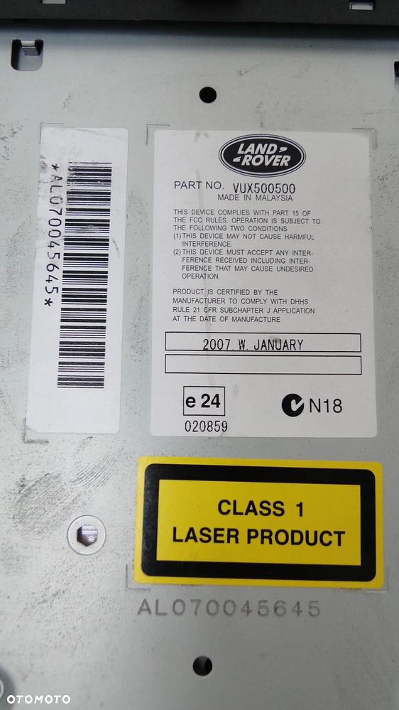 RANGE ROVER SPORT L320 RADIO CD FABRYCZNE EUROPA - 5