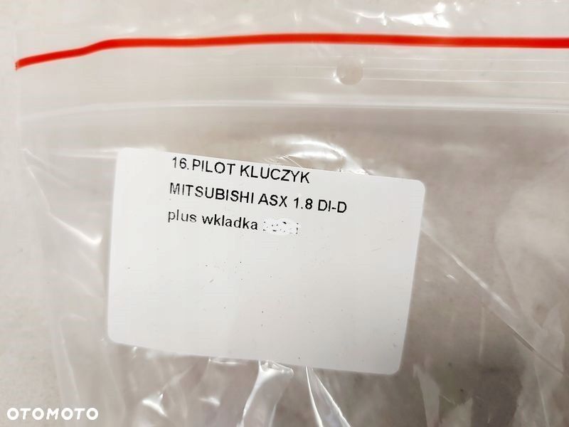 mitsubishi asx i 1 wkładka zamka kluczyk 2x pilot zestaw kluczyk czytnik - 8