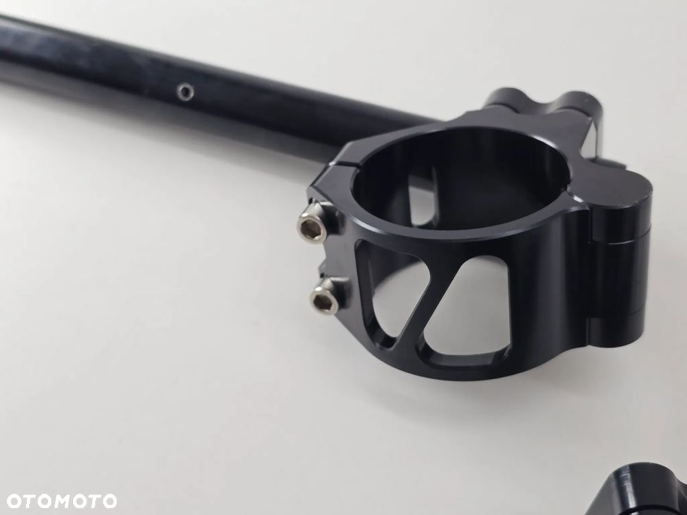 KIEROWNICA DWUCZĘŚCIOWA CLIP-ON UCHWYT 55MM CZARNA BMW KAWASAKI SUZUKI YAMAHA - 12