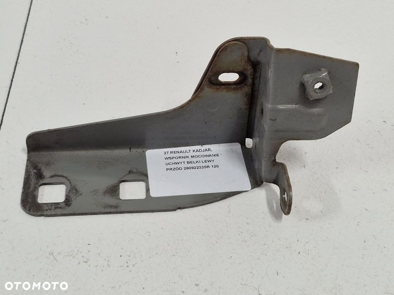 RENAULT KADJAR WSPORNIK MOCOWANIE UCHWYT BELKI LEWY PRZÓD 260922335R - 2