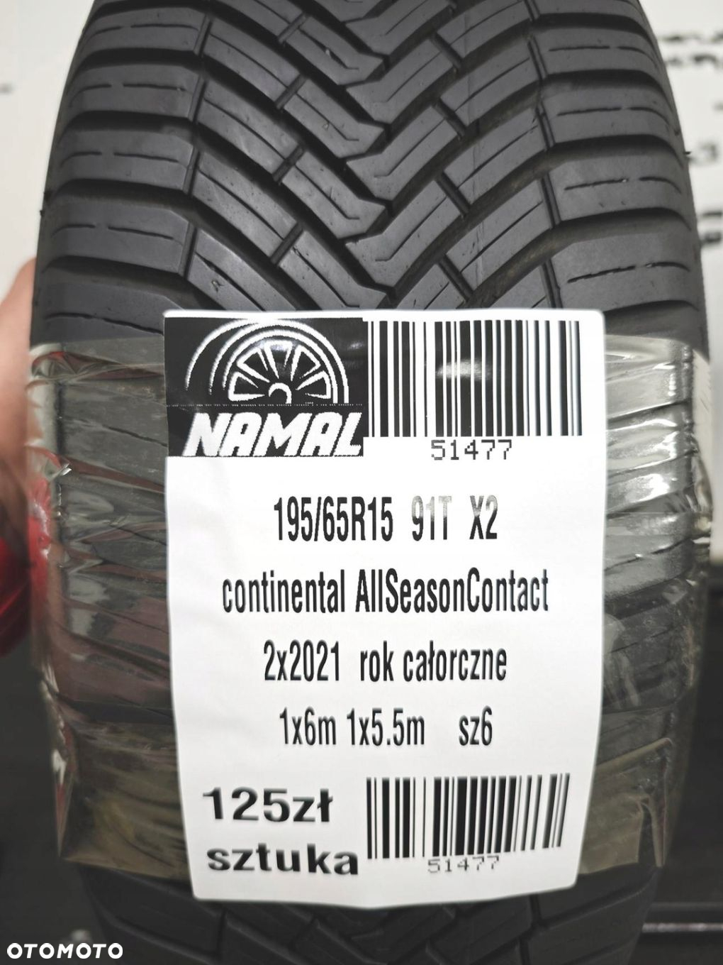 195/65r15 continental 2021 opony całoroczne 6mm 51477 - 9