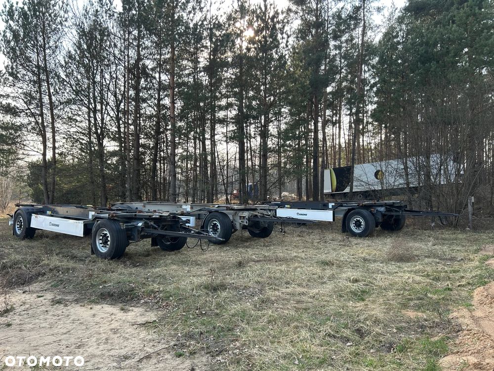 Krone BDF PRZYCZEPA / PODKONTENEROWA / POD KONTENER / OPONY 385/65 R 22.5 / DOSTĘPNE 3 SZTUKI DO WYBORU / TRANSPORT DO 100 KM GRATIS !! - 2