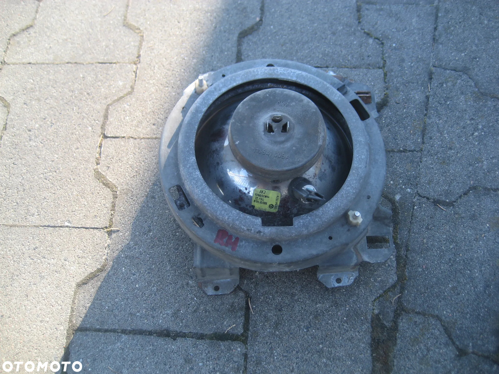 vw t3 transporter t3 lampa przód prawa 251941752h - 5