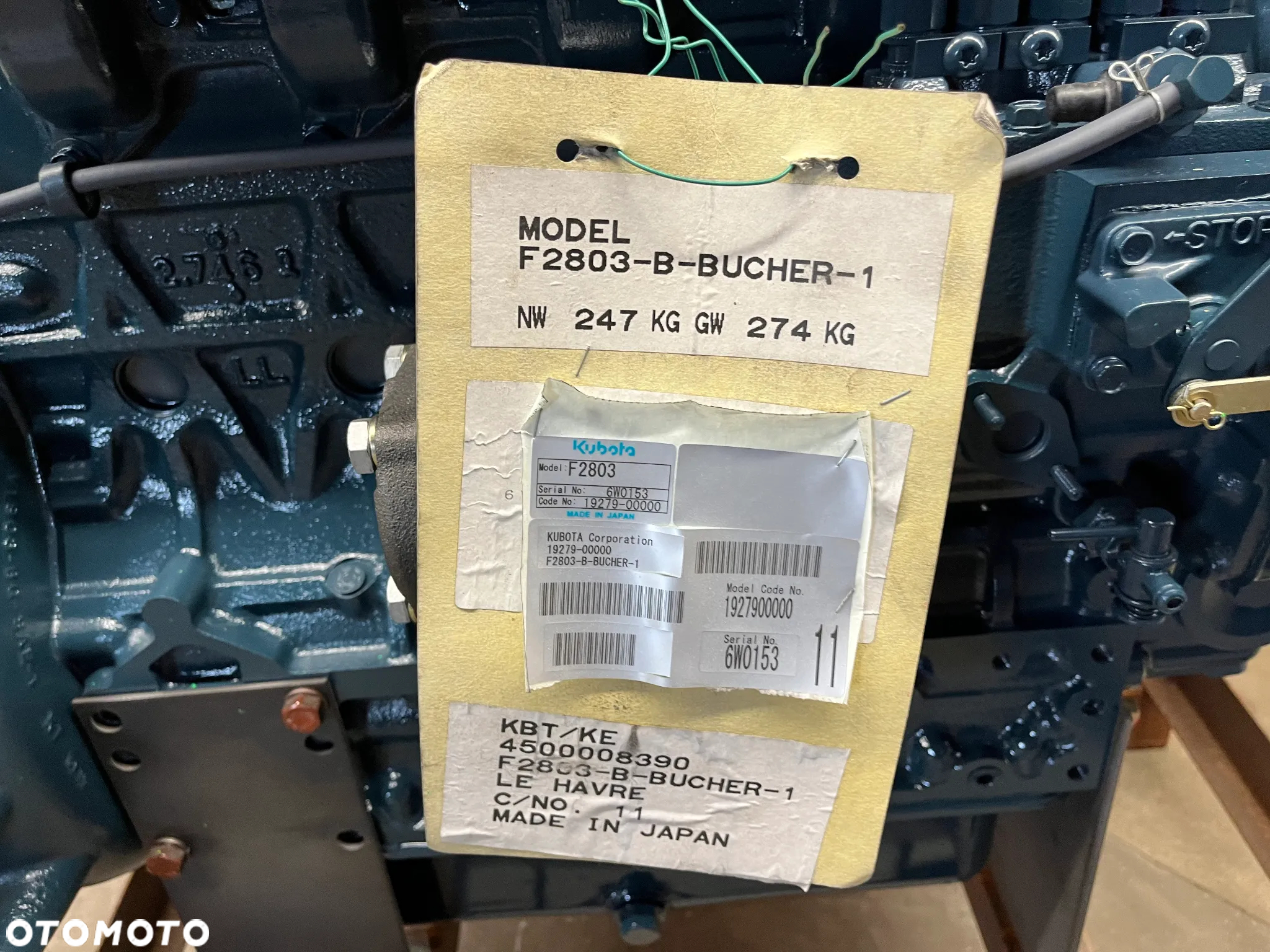 FV23% Silnik Kubota F2803 Nowy Kompletny - 14