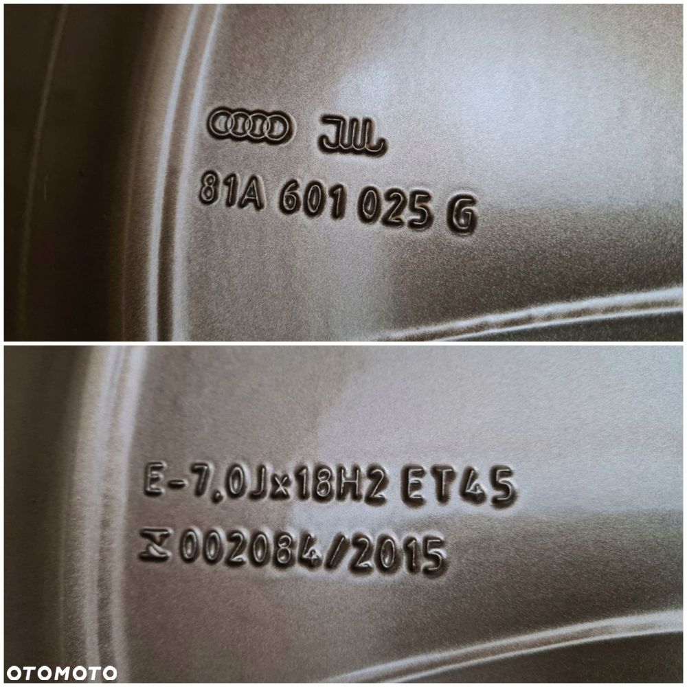 FELGI KOŁA AUDI Q2 81A601025G 7x18 ET45 215/50R18 - 6
