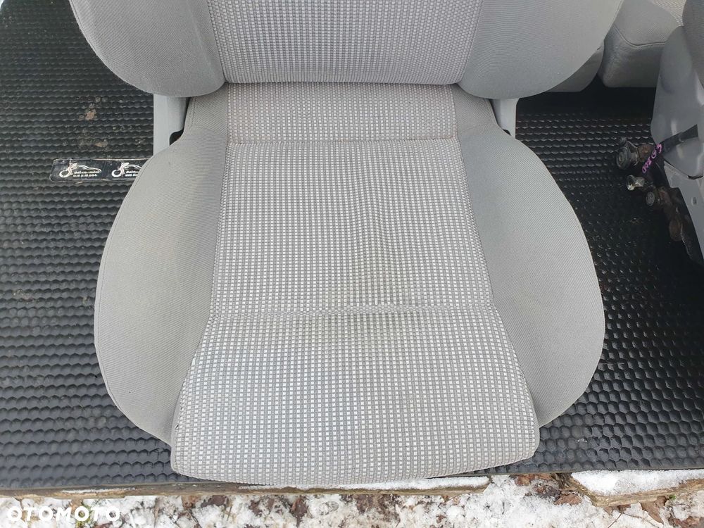 Fotele Fotel Kanapa Welur Jasne Siwe Podlokietnik VW Golf IV 4 3 drzwi komplet - 18