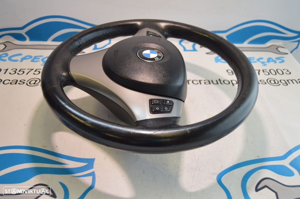 VOLANTE GUIADOR COMPLETO BMW SERIE 3 E90 3 SERIE 3 E91 E92 E93 X1 E84 SERIE 1 E81 E82 E87 E88 PELE AIRBAG COMANDOS MULTIFUNÇÕES CONTROLO - 2