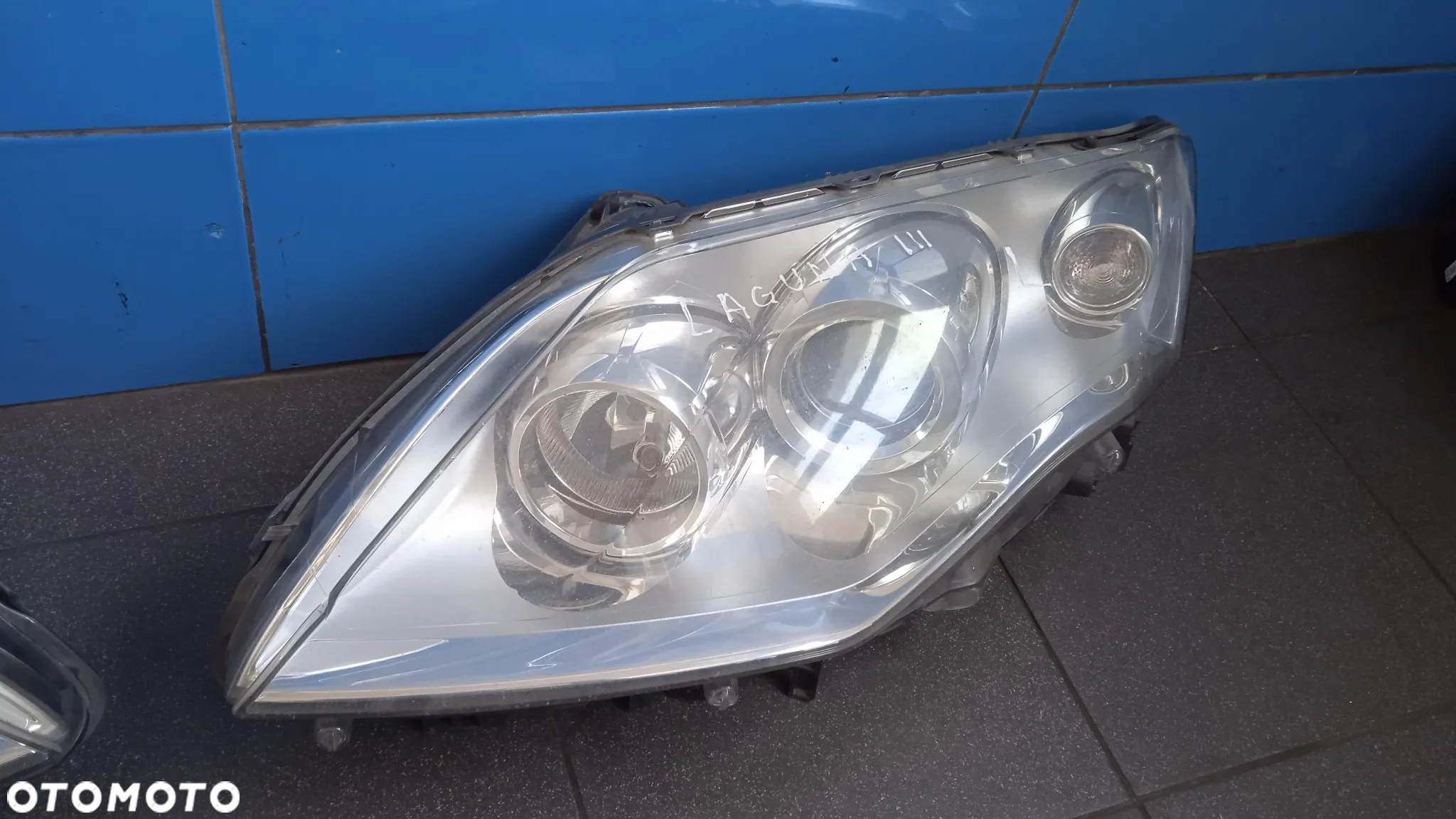 Lampa Przód Renault Laguna III lewa prawa 89901834 89901833 - 5